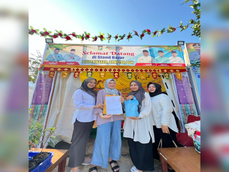 Acara Festival Bagholek Godang, DPMPTSP Kampar Memfasilitasi/Pendampingan Pelaku Usaha UMKM dalam Pembuatan NIB/Izin Usaha