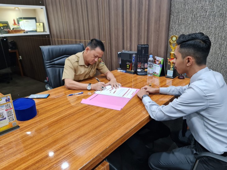 Menggesa menuju Elektronik, Kepala Dinas Tanda Tangani Pembuatan Akun Rekening Tampung terkait Sistem Pembayaran Retribusi Daerah
