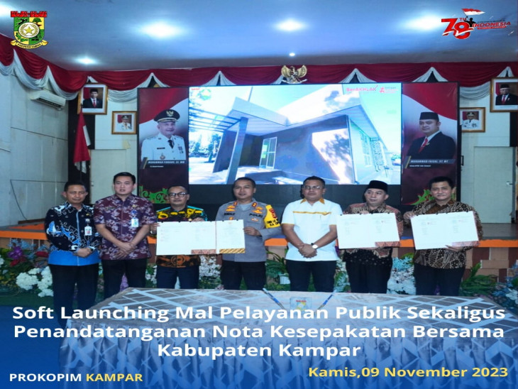 Penjabat Bupati Kampar, Lakukan Soft Launching Mal Pelayanan Publik