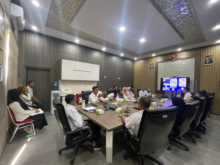 DPMPTSP Kabupaten Kampar Laksanakan Rapat Optimalisasi Layanan Perizinan Menggunakan Aplikasi Sicantik Cloud Secara Online