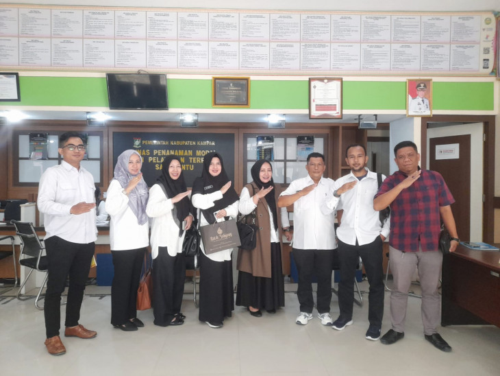 DPMPTSP Kabupaten Kampar Menerima Kunjungan DPMPTSP Kabupaten Pelalawan