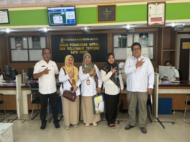 DPMPTSP Kabupaten Kampar Sambut Kunjungan Balai Besar Pengawas Obat dan Makanan di Pekanbaru