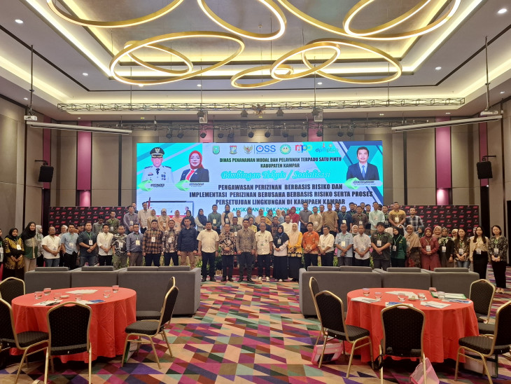 Bimbingan Teknis/Sosialisasi Pengawasan Perizinan Berusaha Berbasis Risiko dan Implementasi Perizinan Berusaha Berbasis Risiko serta Proses Persetujuan Lingkungan di Kabupaten Kampar