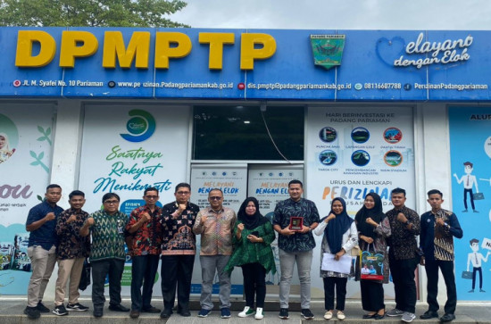 DPMPTSP Kabupaten Kampar Melaksanakan Koordinasi dan Kunjungan ke DPMPTP Kabupaten Padang Pariaman