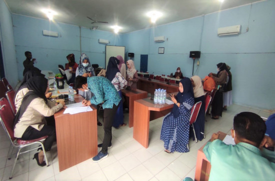 Kegiatan Vaksinasi Booster di Dinas Penanaman Modal dan Pelayanan Terpadu Satu Pintu Kabupaten Kampar