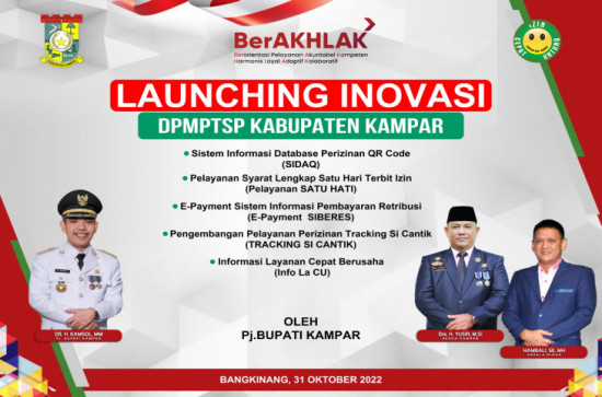 Launching Inovasi DPMPTSP Kabupaten Kampar