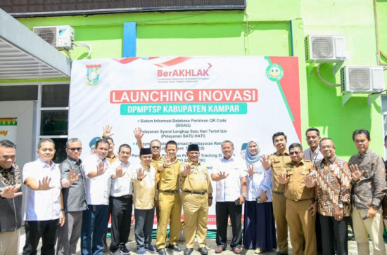DPMPTSP Kabupaten Kampar Launching 5 Inovasi guna Meningkatkan Kemudahan Pelayanan Perizinan