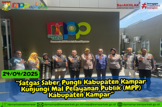 Satgas Saber Pungli Kabupaten Kampar Kunjungi Mal Pelayanan Publik (MPP) Kabupaten Kampar